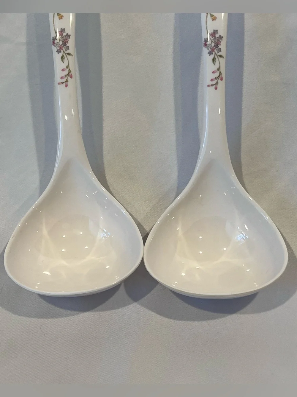Vintage Floral Melamine Serving Ladles Set of 2